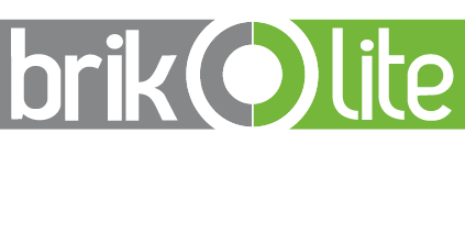 Brikolite logo in white